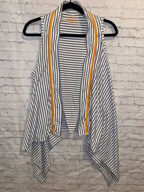 University of Tennessee Vols Striped Draped Sleeveless Thin Cardigan Size S/M